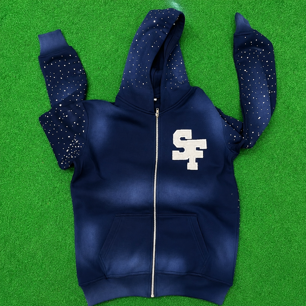 SAVEFACES SKULL AND WINGS HOODIES *RHINESTONES*