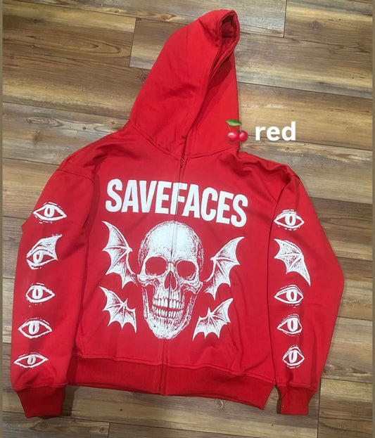 SAVEFACES SKULL HOODIE