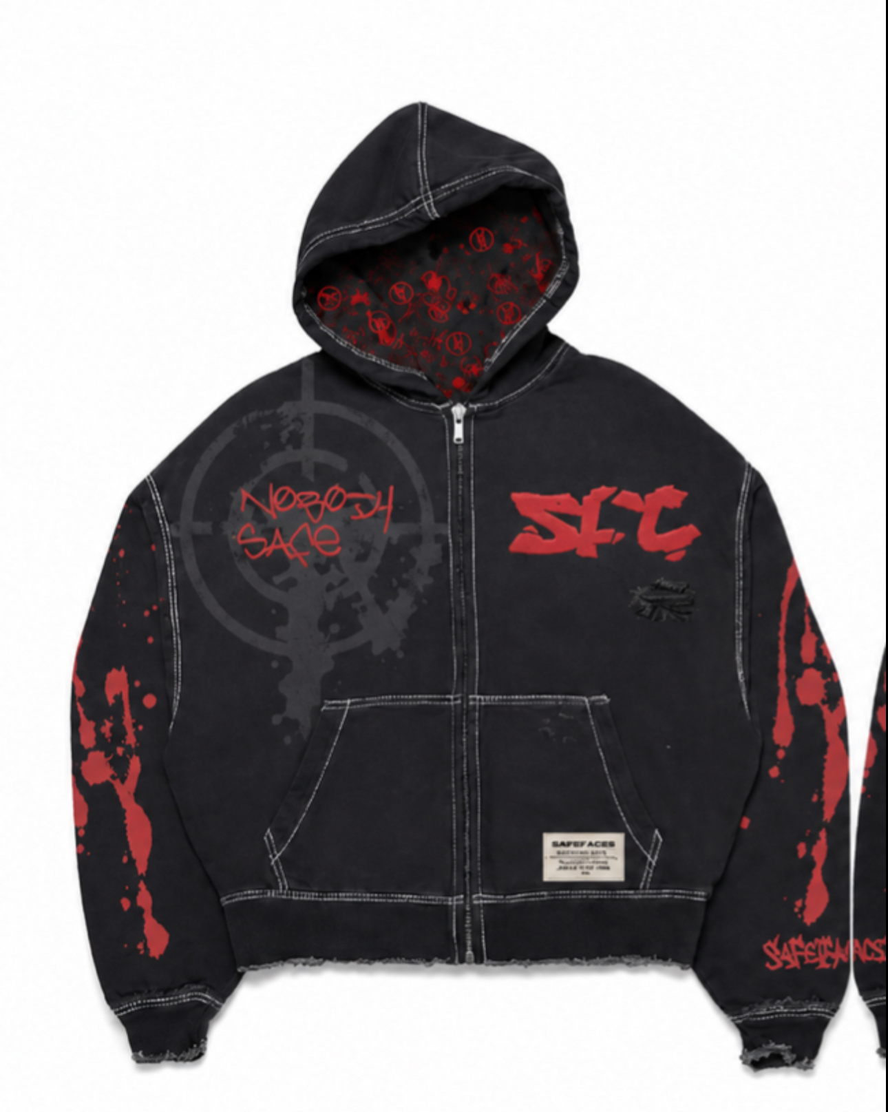 SAVEFACES *NOBODY SAFE 🚷” HOODIES