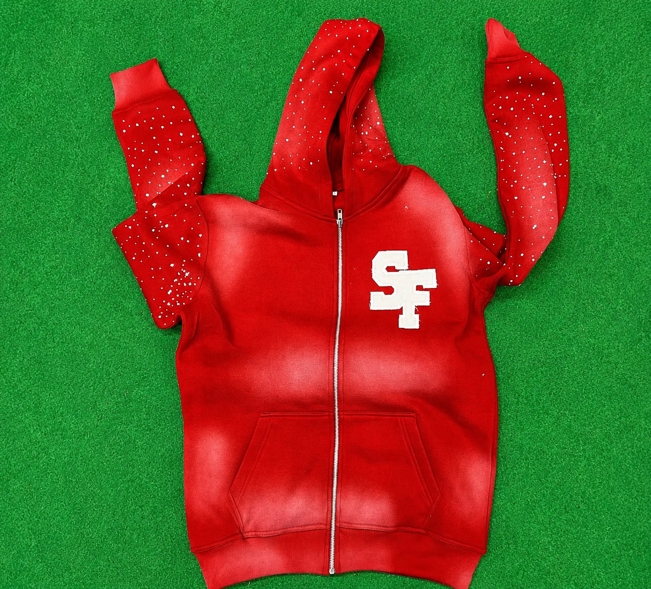 SAVEFACES SKULL AND WINGS HOODIES *RHINESTONES*